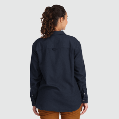 Outdoor UK Women's Feedback Flannel Shirt Naval Blue