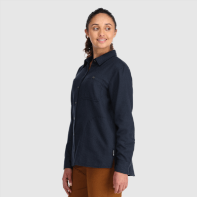 Outdoor UK Women's Feedback Flannel Shirt Naval Blue
