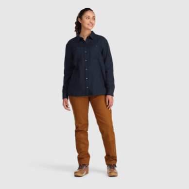 Outdoor UK Women's Feedback Flannel Shirt Naval Blue