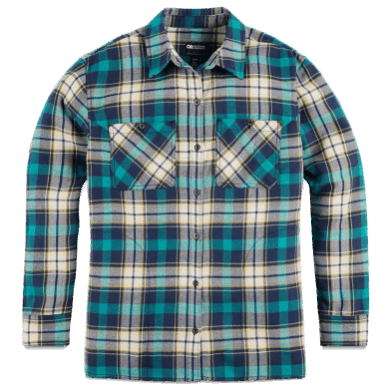 Outdoor UK Women's Feedback Flannel Shirt Deep Lake Plaid