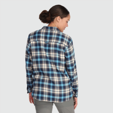Outdoor UK Women's Feedback Flannel Shirt Mineral Plaid