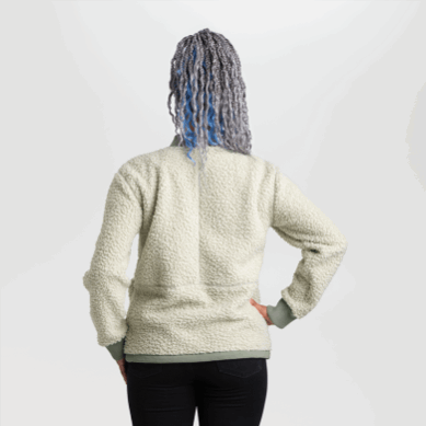 Outdoor UK Women's Juneau Sherpa Fleece Jacket Fog