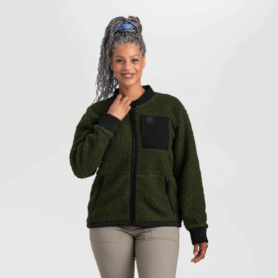 Outdoor UK Women's Juneau Sherpa Fleece Jacket Loden