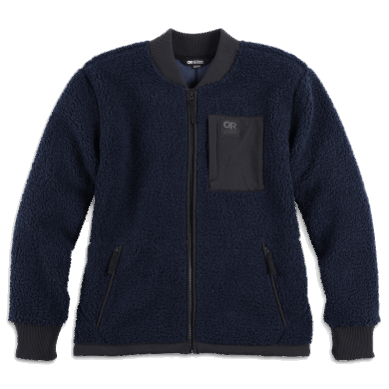 Outdoor UK Women's Juneau Sherpa Fleece Jacket Naval Blue