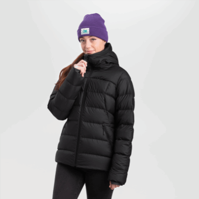 Outdoor UK Women's Coldfront Down Hoodie Black