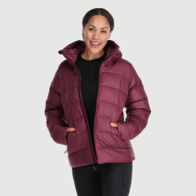 Outdoor UK Women's Coldfront Down Hoodie Kalamata