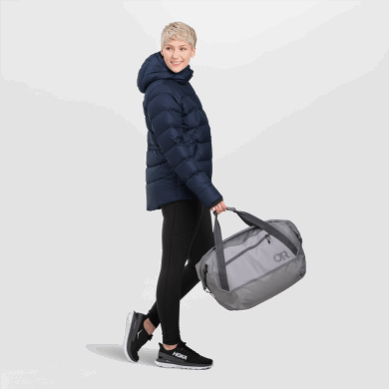 Outdoor UK Women's Coldfront Down Hoodie Naval Blue