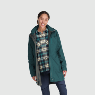 Outdoor UK Women's Aspire Trench Treeline