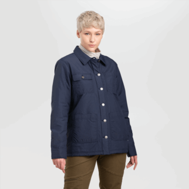 Outdoor UK Women's Lined Chore Jacket Naval Blue