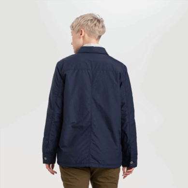 Outdoor UK Women's Lined Chore Jacket Naval Blue