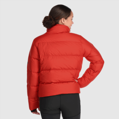 Outdoor UK Women's Coldfront Down Jacket Cranberry