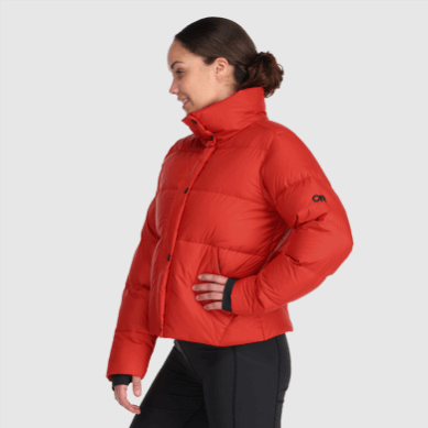 Outdoor UK Women's Coldfront Down Jacket Cranberry
