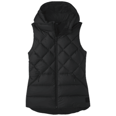 Outdoor UK Women's Coldfront Hooded Down Vest Black