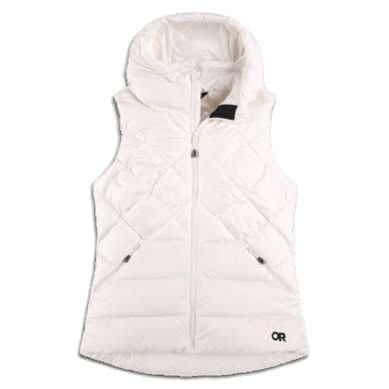 Outdoor UK Women's Coldfront Hooded Down Vest Snow