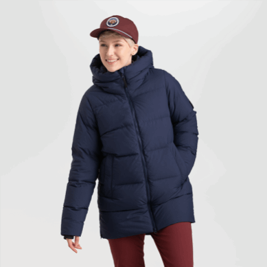 Outdoor UK Women's Coze Down Coat Naval Blue