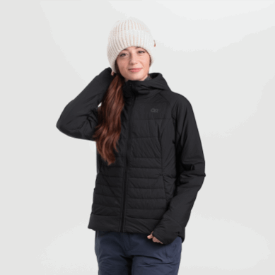 Outdoor UK Women's Shadow Insulated Hoodie Black