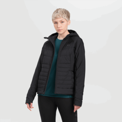 Outdoor UK Women's Shadow Insulated Hoodie Black