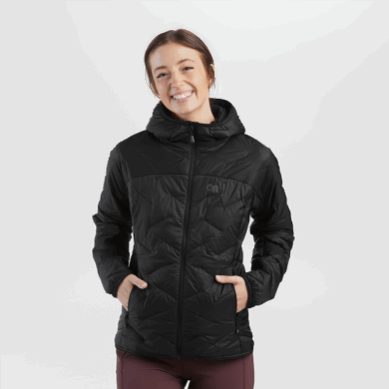 Outdoor UK Women's Superstrand Lt Hoodie Black