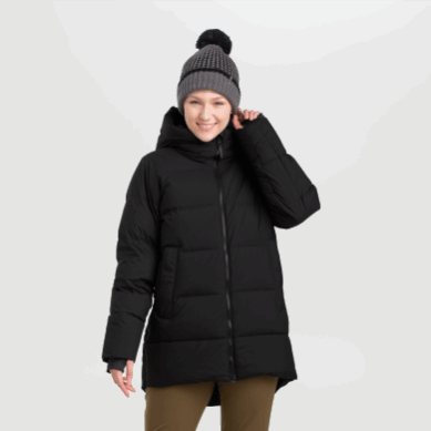 Outdoor UK Women's Coze Down Coat-Plus Black
