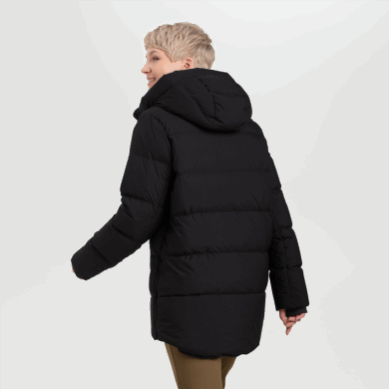 Outdoor UK Women's Coze Down Coat-Plus Black