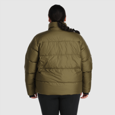 Outdoor UK Women's Coldfront Down Jacket-Plus Black