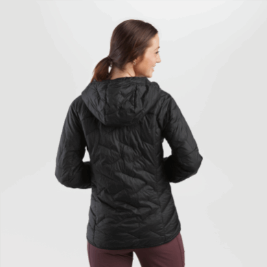 Outdoor UK Women's Superstrand Lt Hoodie-Plus Black