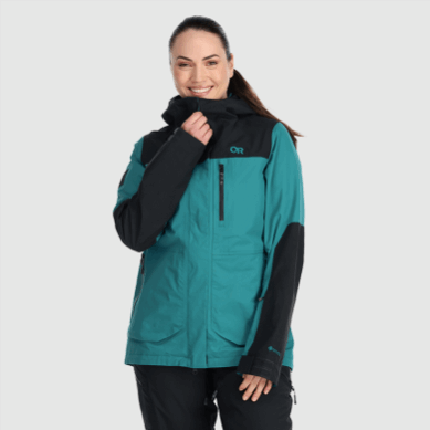 Outdoor UK Women's Kulshan Storm Jacket Deep Lake/Black