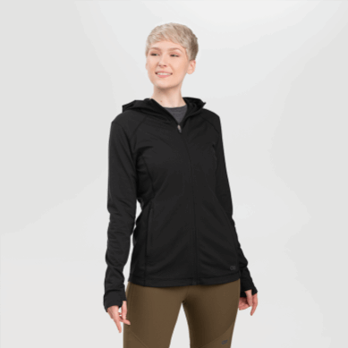 Outdoor UK Women's Melody Full Zip Hoodie Black
