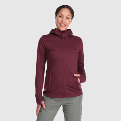 Outdoor UK Women's Melody Full Zip Hoodie Kalamata Heather