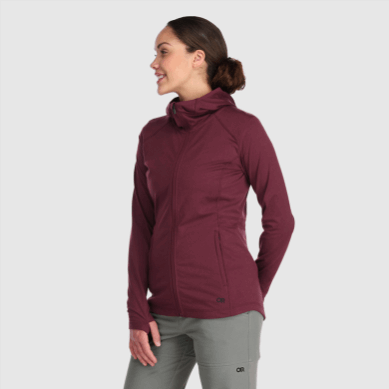 Outdoor UK Women's Melody Full Zip Hoodie Kalamata Heather