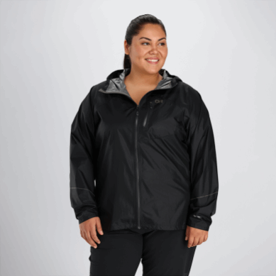 Outdoor UK Women's Helium Rain Jacket Black
