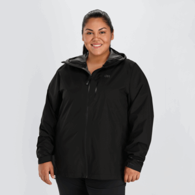 Outdoor UK Women's Aspire Ii Gore-Tex® Plus Size Rain Jacket Black
