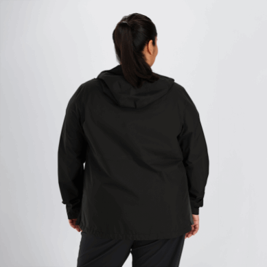 Outdoor UK Women's Aspire Ii Gore-Tex® Plus Size Rain Jacket Black