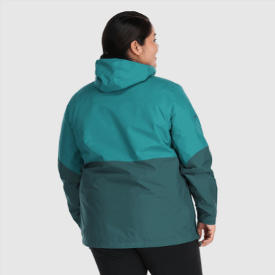Outdoor UK Women's Aspire Ii Gore-Tex® Plus Size Rain Jacket Deep Lake/Treeline