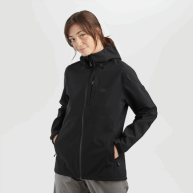 Outdoor UK Women's Dryline Rain Jacket Black
