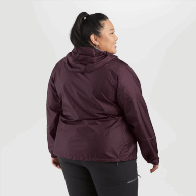 Outdoor UK Women's Helium Rain Plus Size Jacket Elk