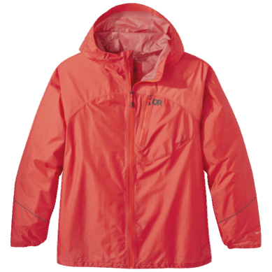 Outdoor UK Women's Helium Rain Plus Size Jacket Sunset