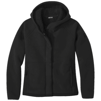 Outdoor UK Women's Juneau Fleece Hoodie Black