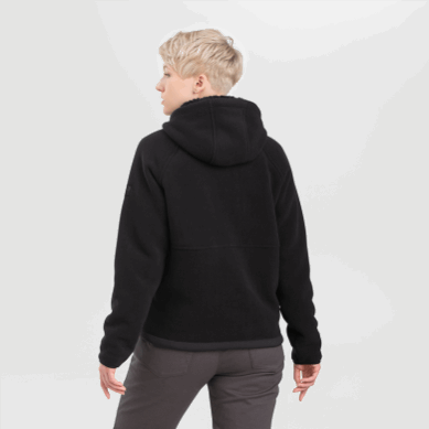 Outdoor UK Women's Juneau Fleece Hoodie Black