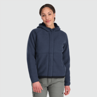 Outdoor UK Women's Juneau Fleece Hoodie Naval Blue