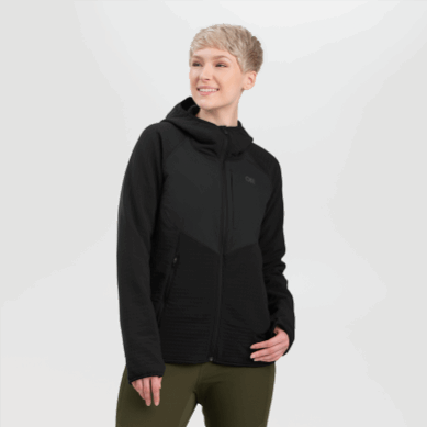 Outdoor UK Women's Vigor Plus Fleece Hoodie Black
