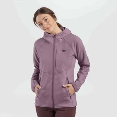 Outdoor UK Women's Vigor Plus Fleece Hoodie Moth
