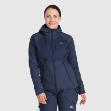 Outdoor UK Women's Vigor Plus Fleece Hoodie Naval Blue