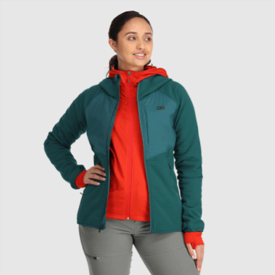 Outdoor UK Women's Vigor Plus Fleece Hoodie Treeline
