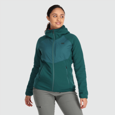 Outdoor UK Women's Vigor Plus Fleece Hoodie Treeline