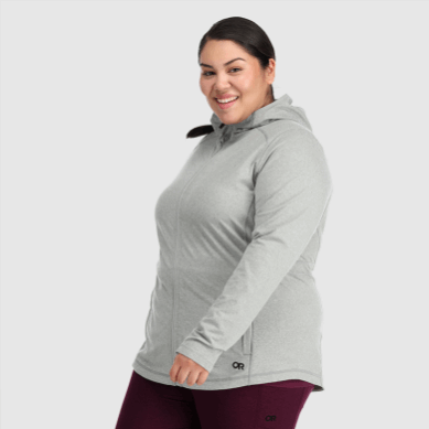 Outdoor UK Women's Melody Full Zip Hoodie-Plus Black