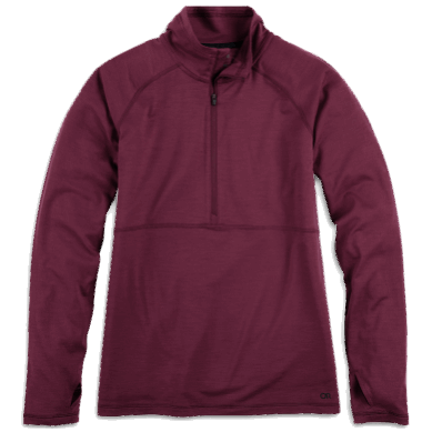 Outdoor UK Women's Alpine Onset Merino Half Zip Kalamata