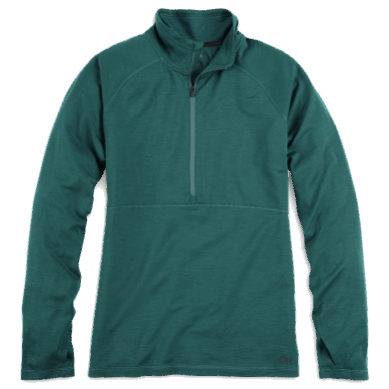 Outdoor UK Women's Alpine Onset Merino Half Zip Treeline