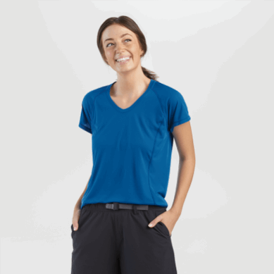Outdoor UK Women's Echo T-Shirt Classic Blue
