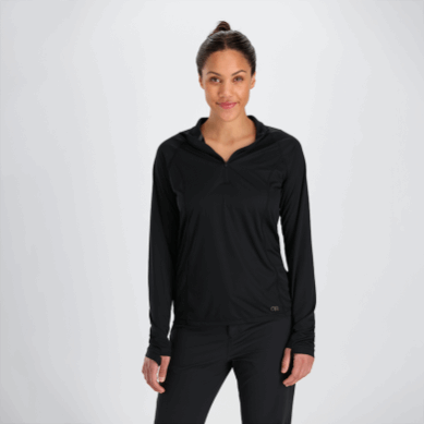 Outdoor UK Women's Echo Quarter Zip Black